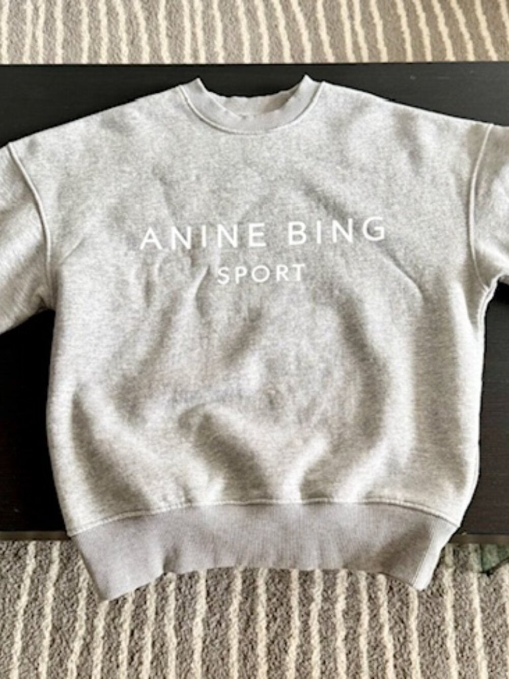ANINE BING LT. GREY SWEATSHIRT- XS (Pristine Like-New Condition) - Picture 2 of 11